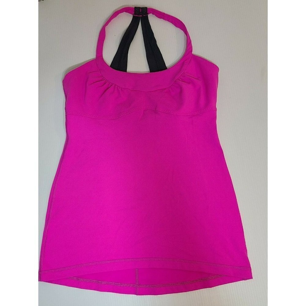 Women's Lululemon Pink Bra Tank Top T Shirt Sz ?? - Picture 1 of 7